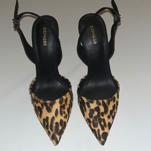 Express Leopard Print Women's Heels